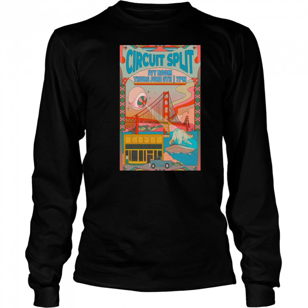 Circuit Splits New Tour Thurs June 5th 2025 Ivy Room London UK t-shirt Long Sleeved