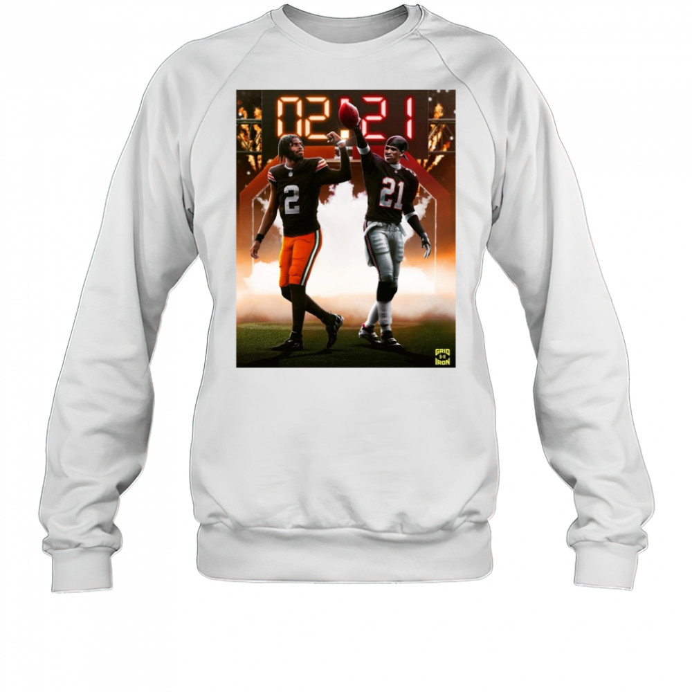 Cleveland Browns Shedeur Sanders Vs Deion Sanders The Next Generation Of Prime Time Is Here Poster t-shirt Sweatshirt
