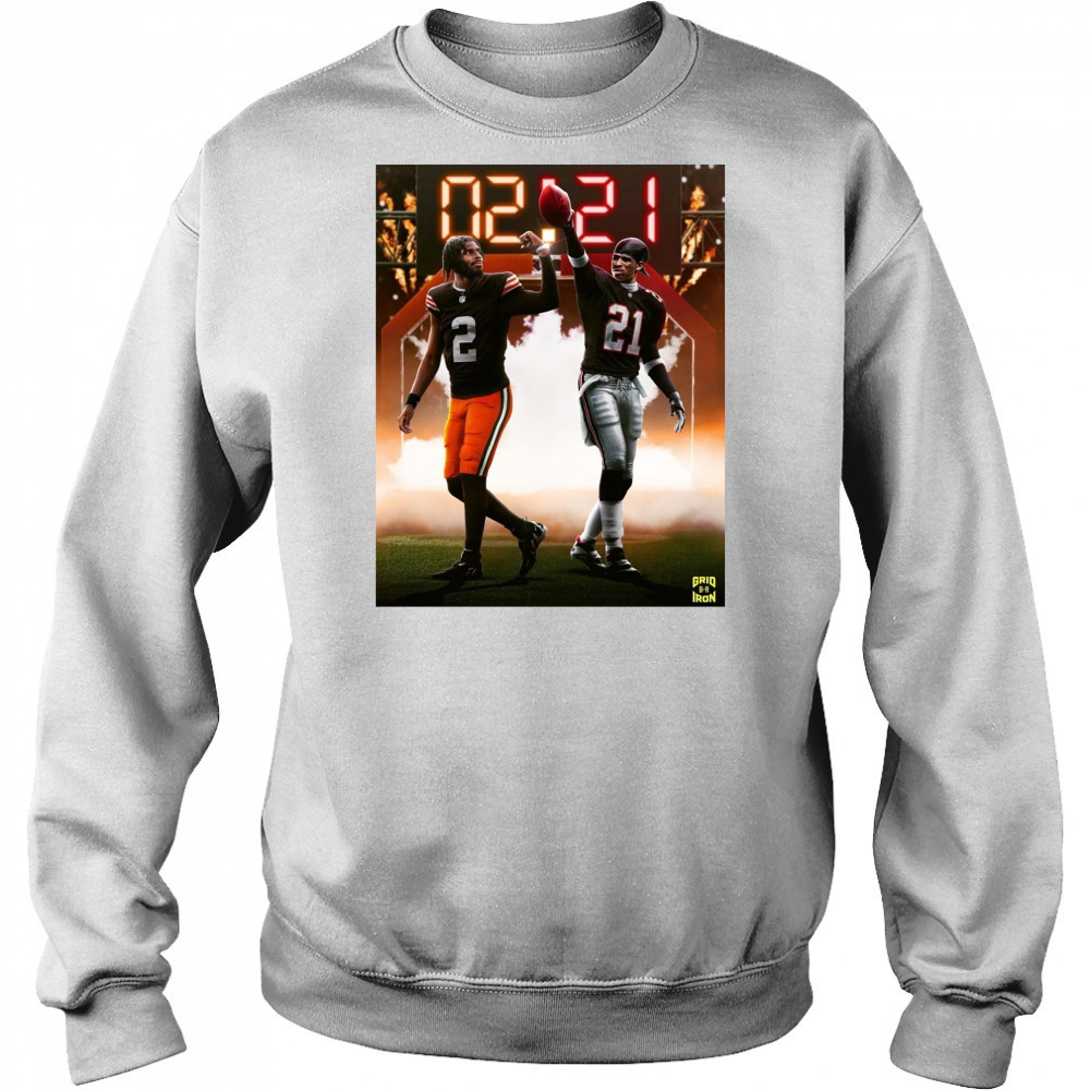 Cleveland Browns Shedeur Sanders Vs Deion Sanders The Next Generation Of Prime Time Is Here Poster t-shirt Hoodie