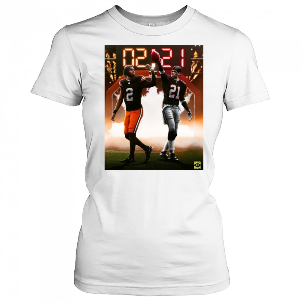 Cleveland Browns Shedeur Sanders Vs Deion Sanders The Next Generation Of Prime Time Is Here Poster t-shirt Women's T-shirt