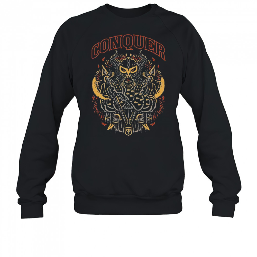Conquer Viking Conquering Barbell T-shirt Sweatshirt