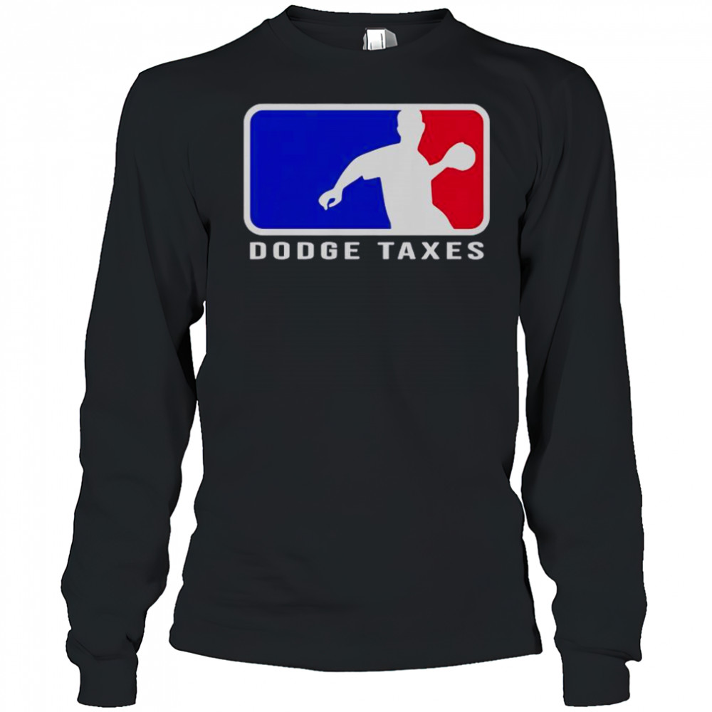 Dodge Taxes MLB Logo T-Shirt Long Sleeved