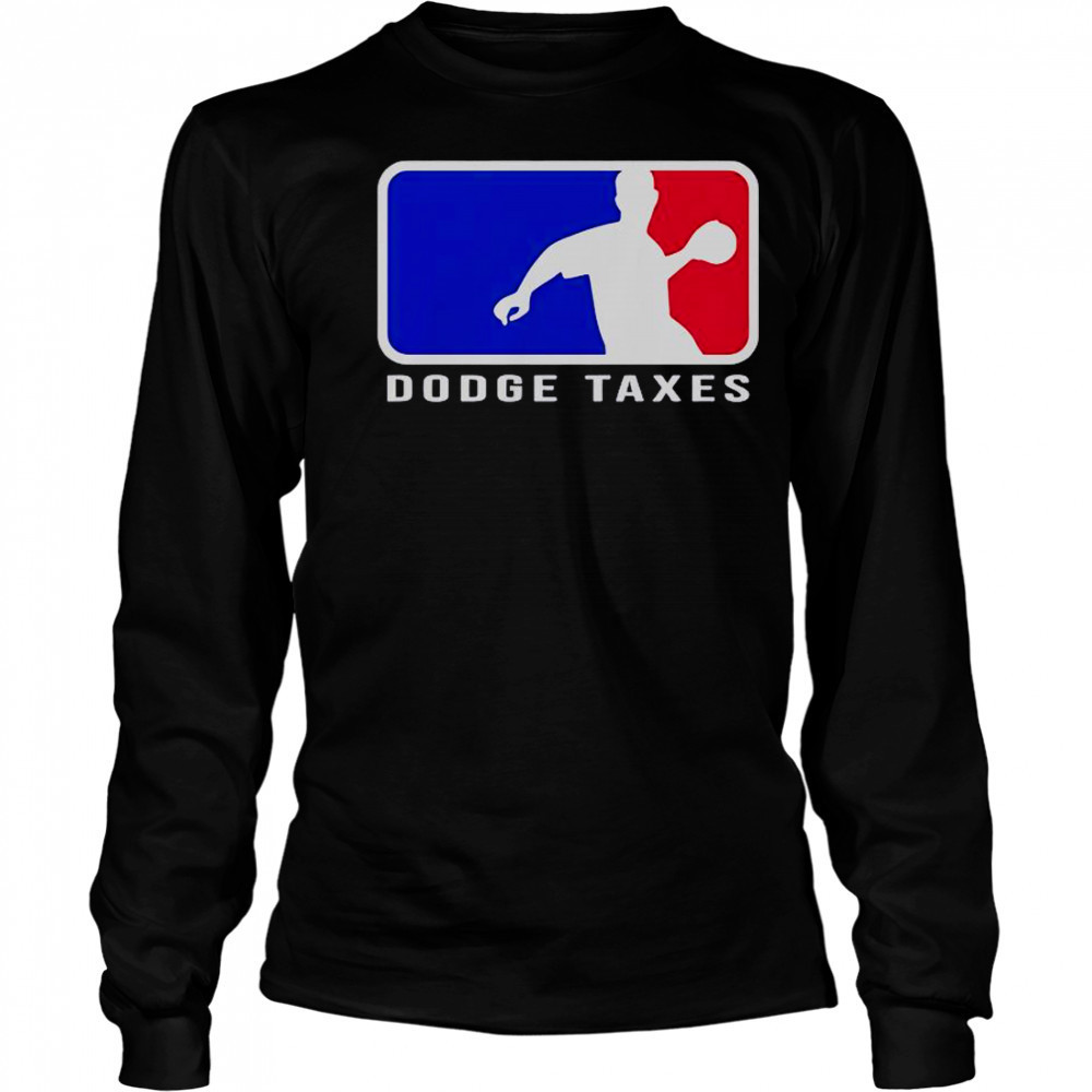 Dodge Taxes MLB Logo T-Shirt Long Sleeved