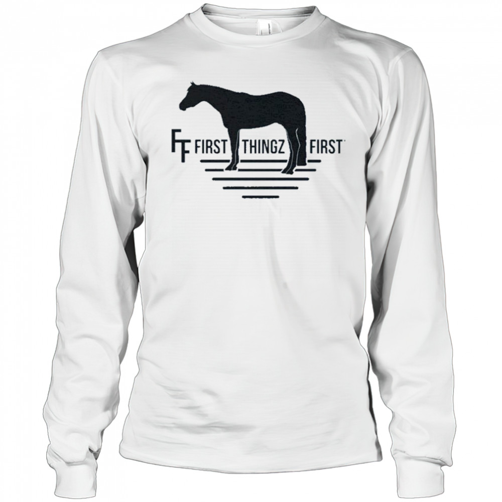 First Thingz First Horse T-Shirt Long Sleeved