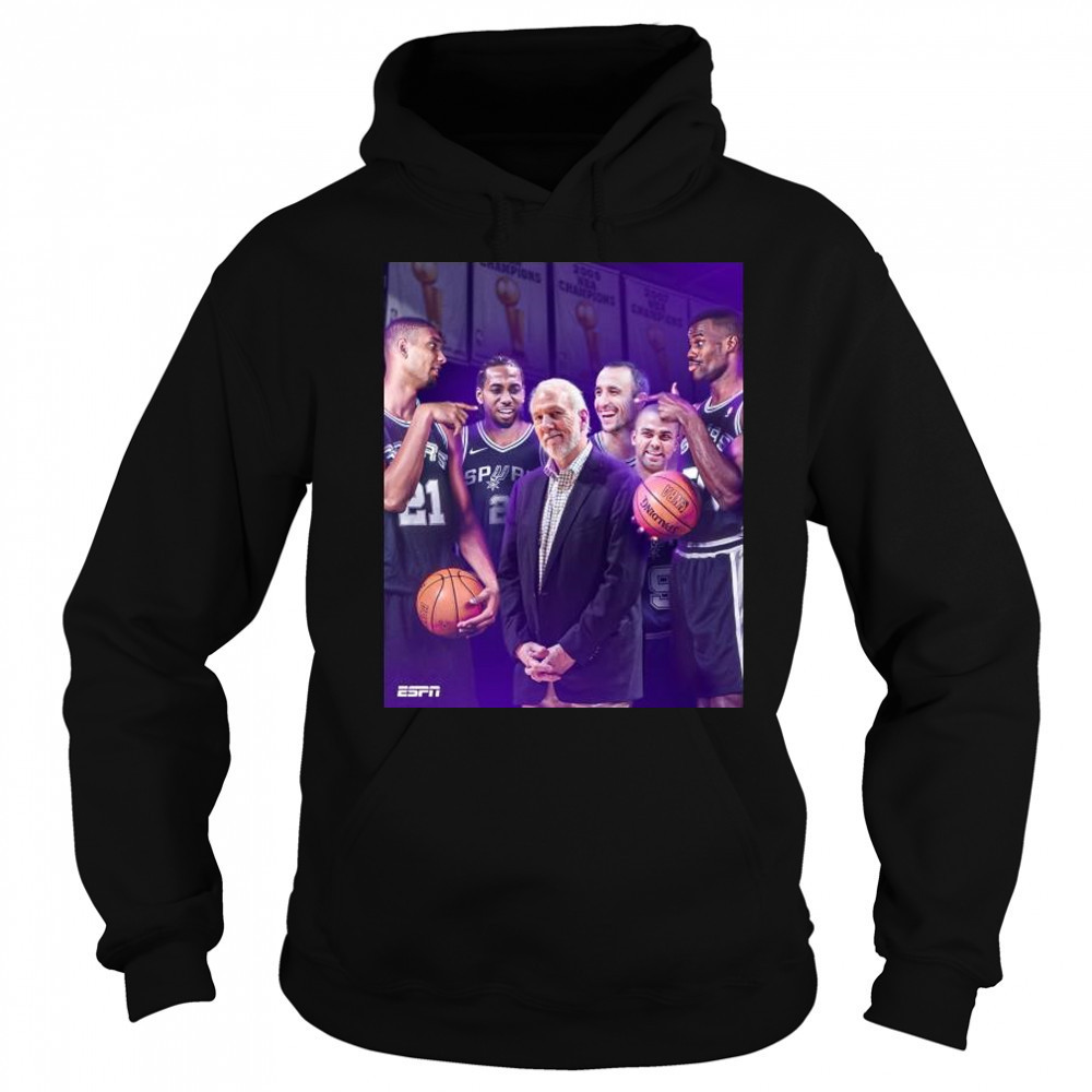 Five NBA titles – The winningest coach in NBA history Coach Gregg Popovich t-shirt Sweatshirt