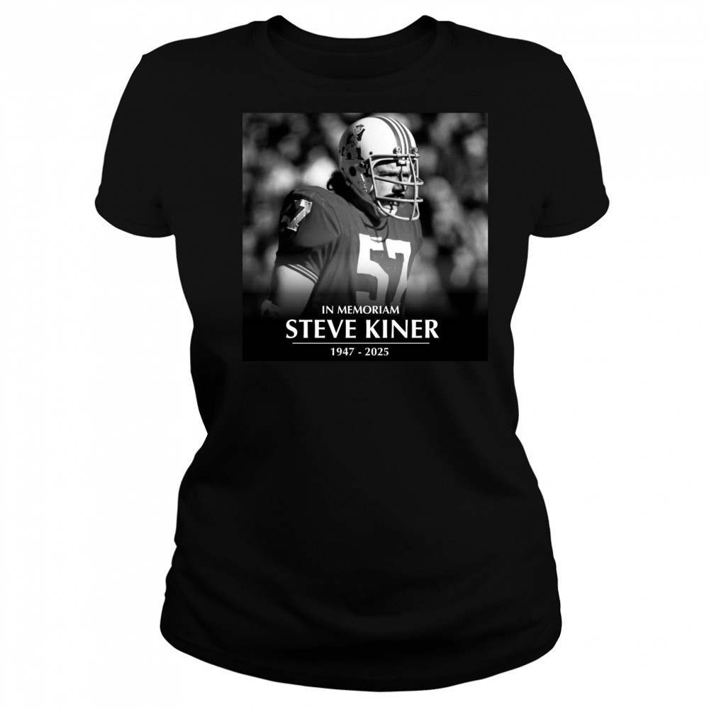 GilletteNation In Memoriam College Football Hall of Famer Steve Kiner 1947-2025 Poster t-shirt Women's T-shirt
