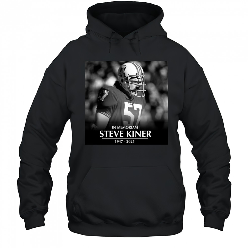 GilletteNation In Memoriam College Football Hall of Famer Steve Kiner 1947-2025 Poster t-shirt Hoodie