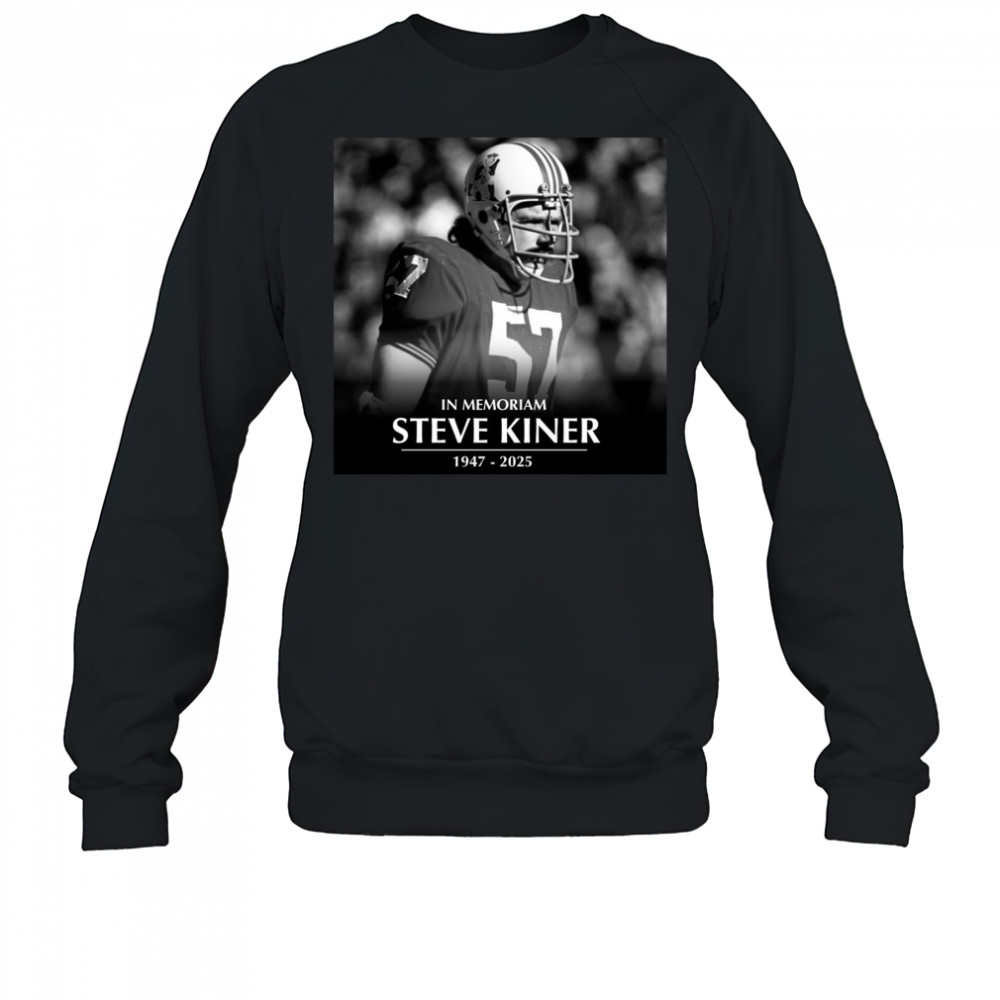 GilletteNation In Memoriam College Football Hall of Famer Steve Kiner 1947-2025 Poster t-shirt Sweatshirt