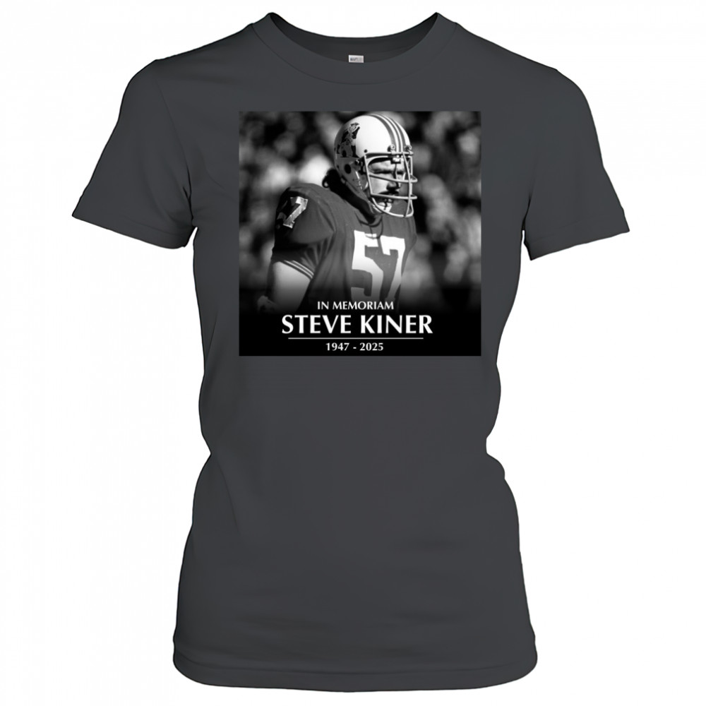 GilletteNation In Memoriam College Football Hall of Famer Steve Kiner 1947-2025 Poster t-shirt Women's T-shirt