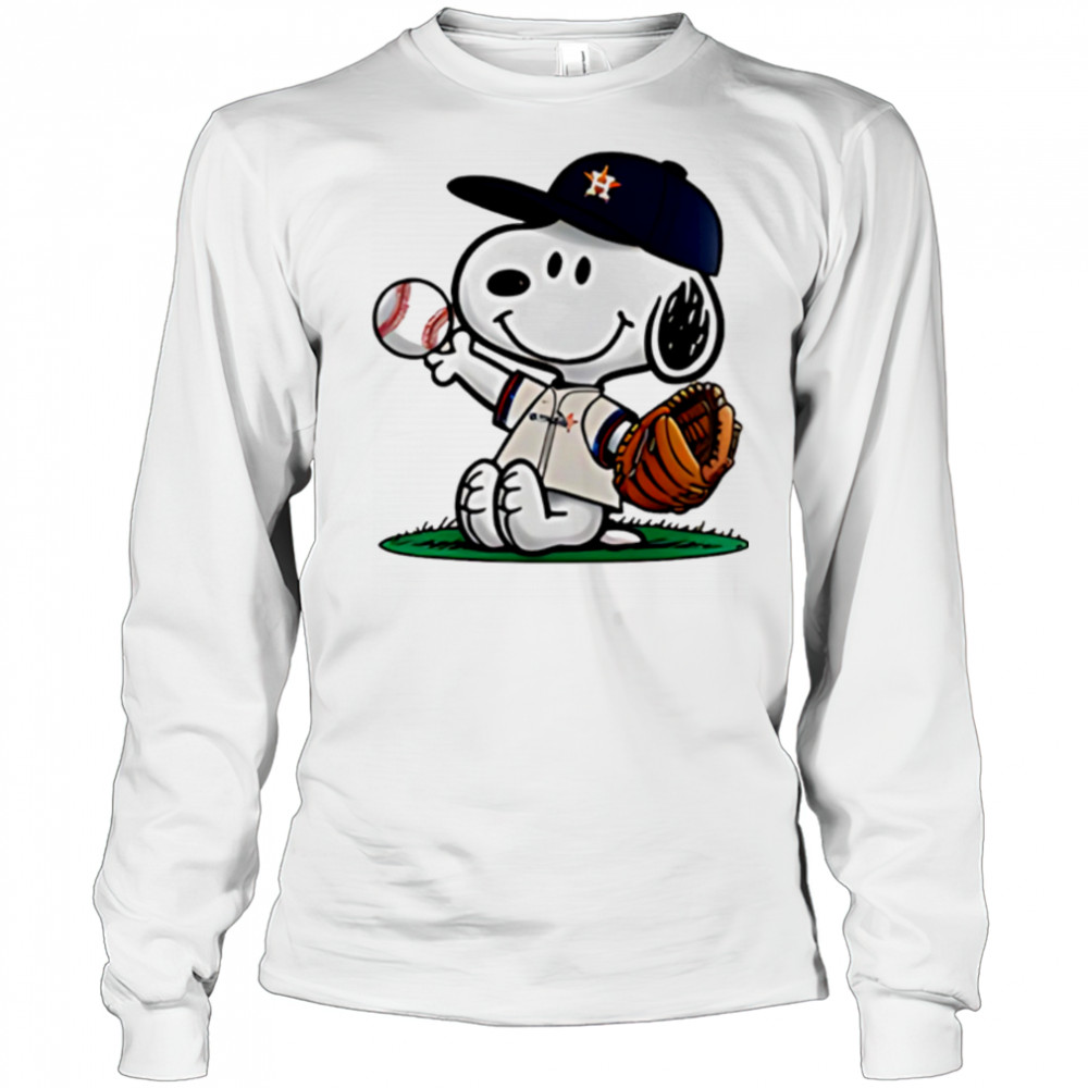 Houston Astros x Peanuts Night 2025 Special Baseball shirt Long Sleeved