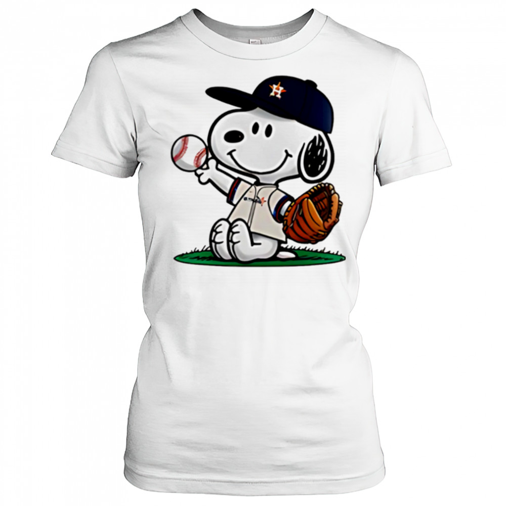 Houston Astros x Peanuts Night 2025 Special Baseball shirt Women's T-shirt