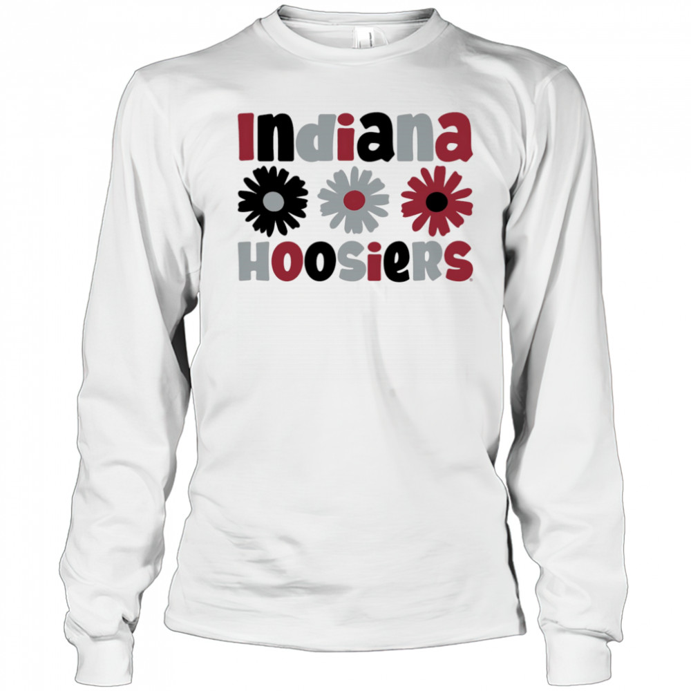 Indiana Hoosiers Daisy flower shirt Long Sleeved