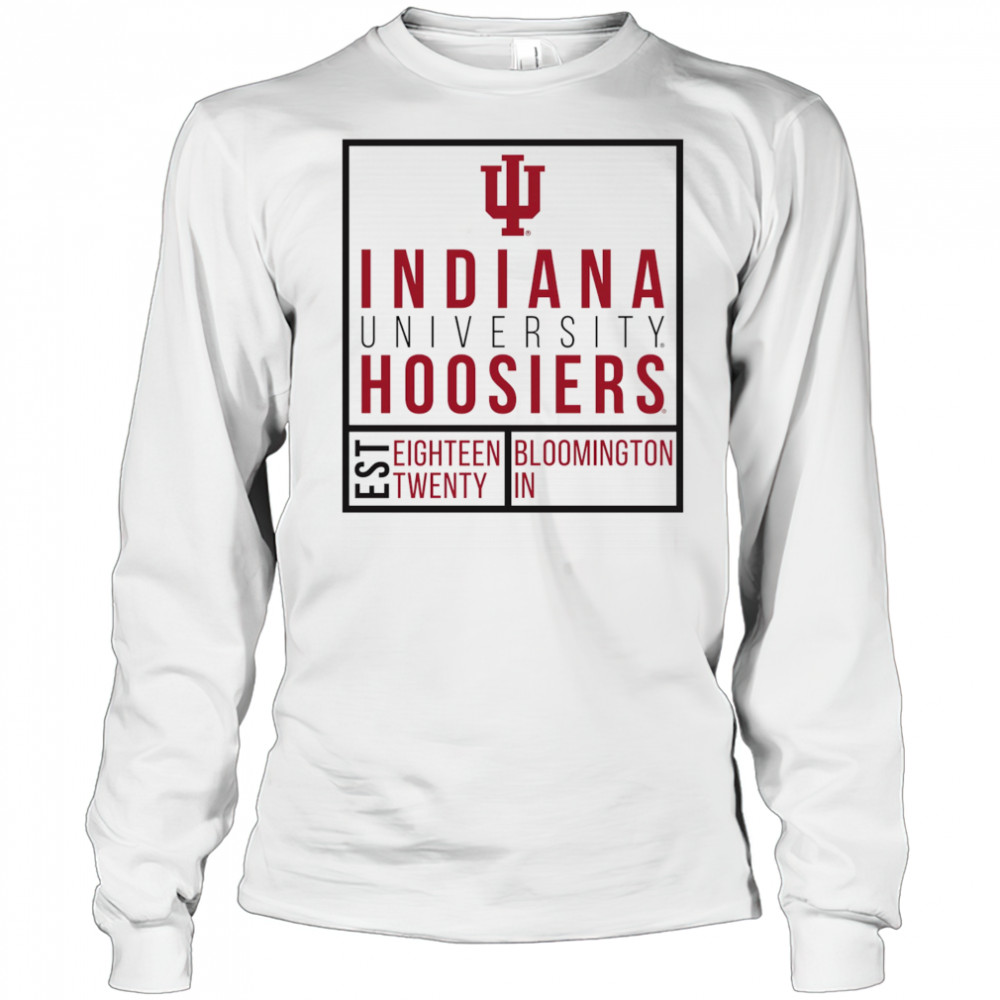 Indiana Hoosiers University box shirt Long Sleeved
