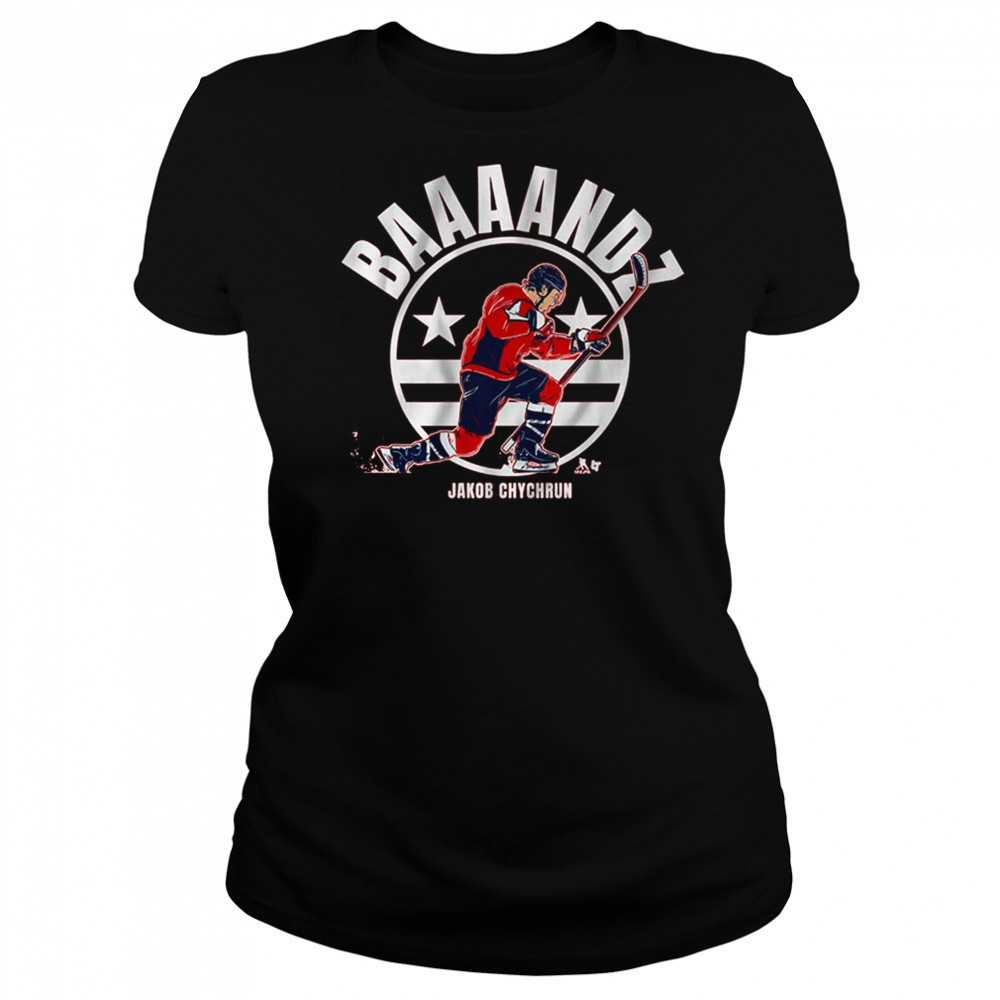 Jakob Chychrun Baaaandz Bandz A Make Her Dance Washington Capitals Hockey t-shirt Women's T-shirt