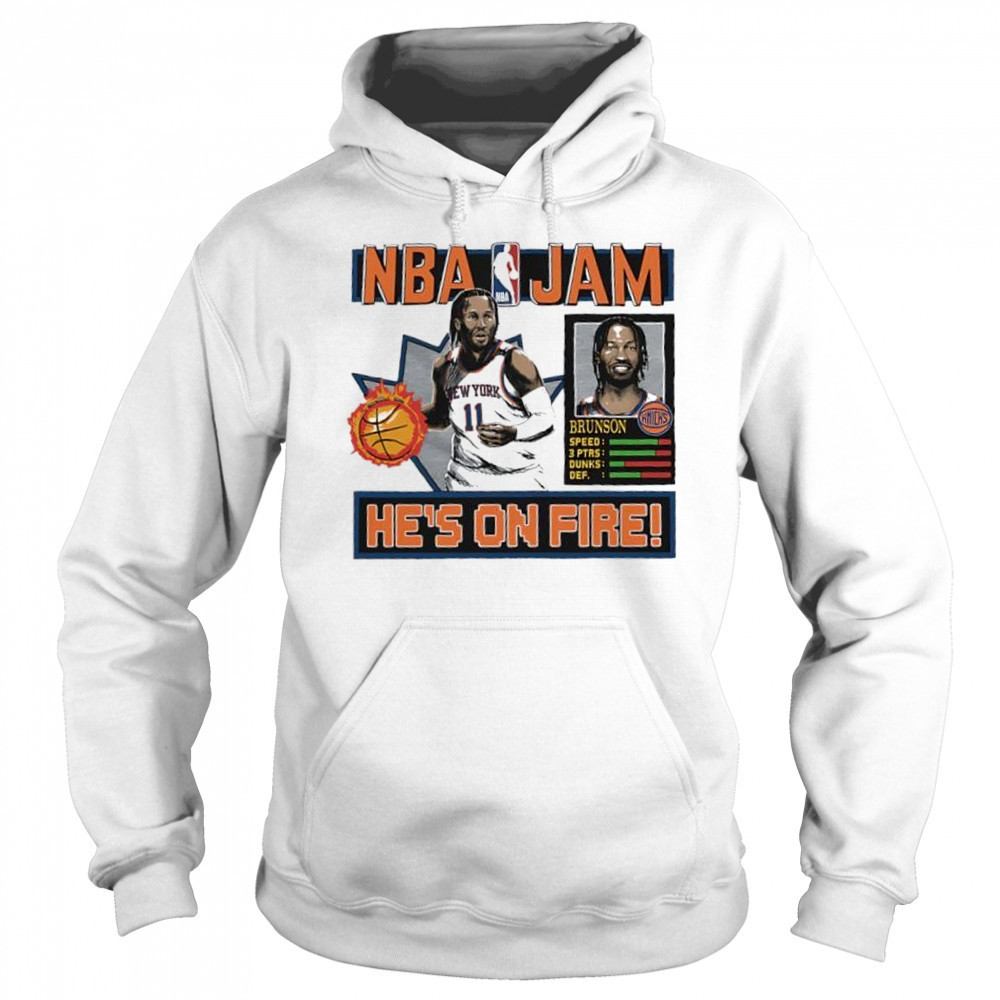 Jalen Brunson New York Knicks NBA Jam shirt Sweatshirt