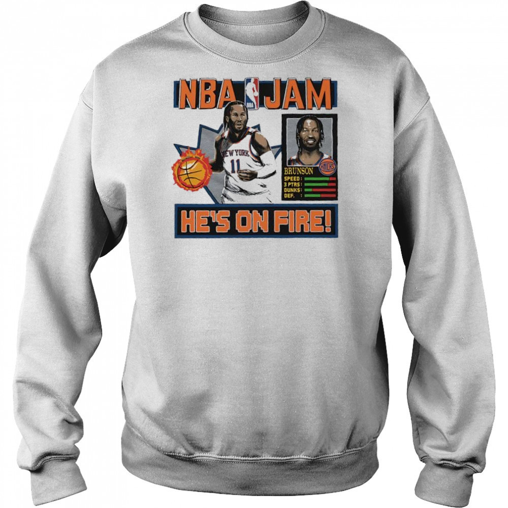 Jalen Brunson New York Knicks NBA Jam shirt Hoodie