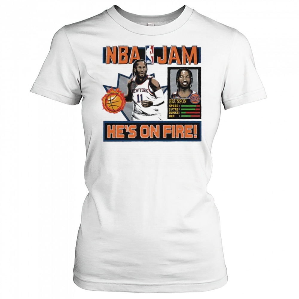 Jalen Brunson New York Knicks NBA Jam shirt Women's T-shirt