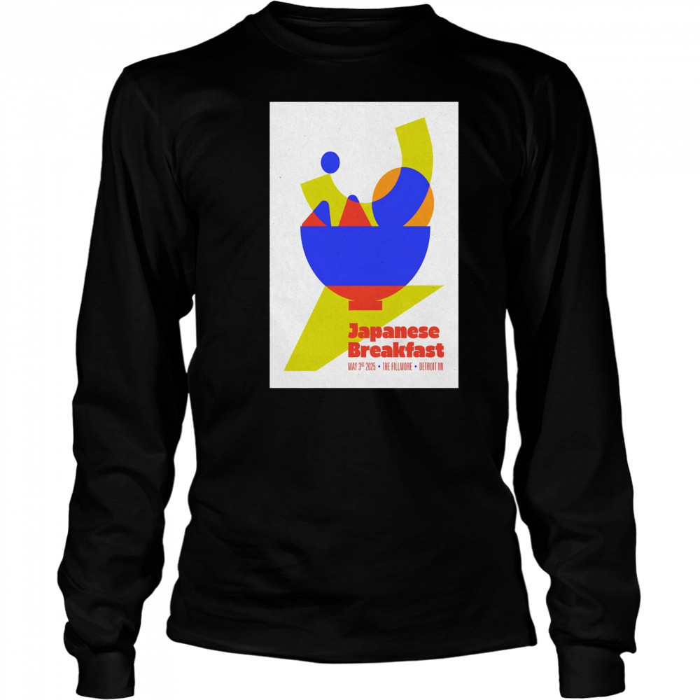 Japanese Breakfast The Fillmore Detroit MI May 3 2025 Show t-shirt Long Sleeved