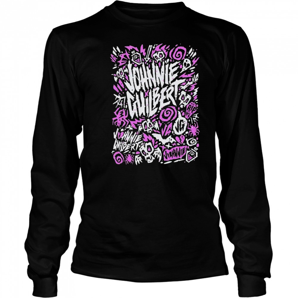 Johnnie Guilbert Purple Logo T-shirt Long Sleeved