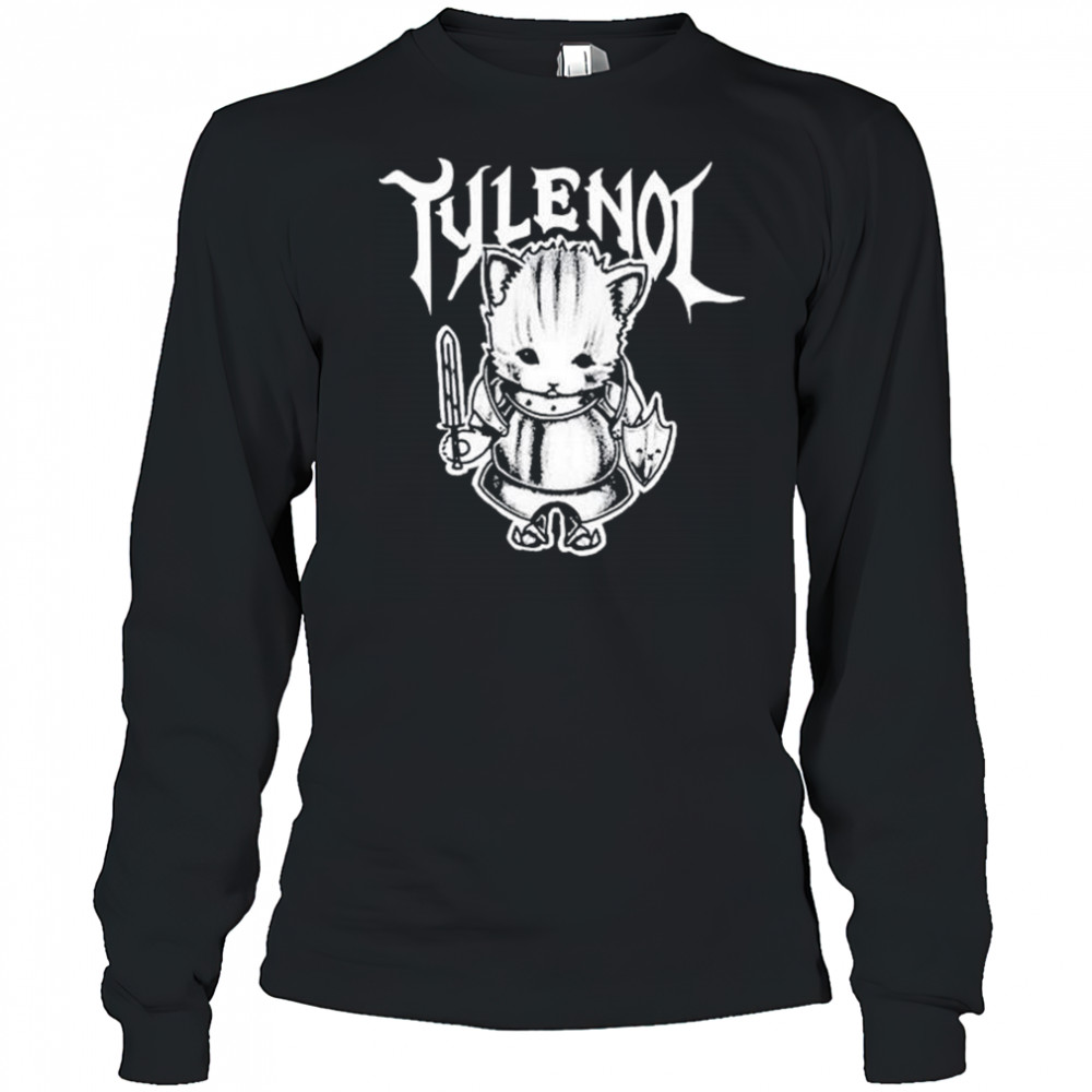 K45ink Tylenol Cat Shirt Long Sleeved