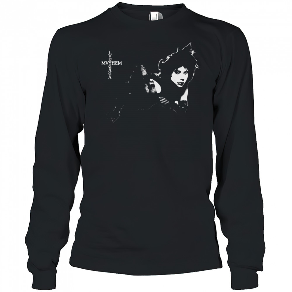 Lady Gaga Mayhem Contrast T-shirt Long Sleeved