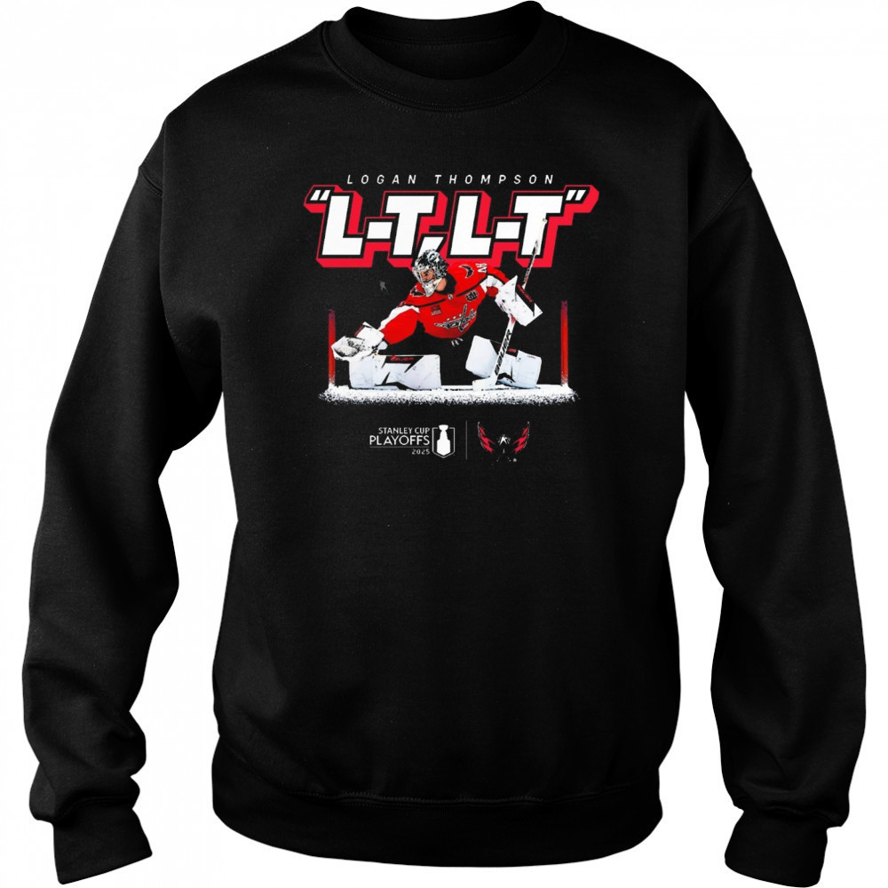 Logan Thompson Washington Capitals Hockey 2025 Stanley Cup Playoffs L-T L-T Micro Moment t-shirt Hoodie
