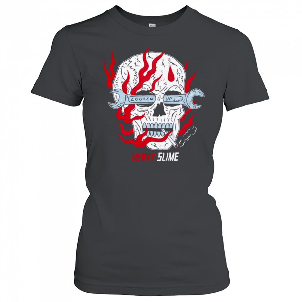Loosen up heavy slime skull shirt Women's T-shirt