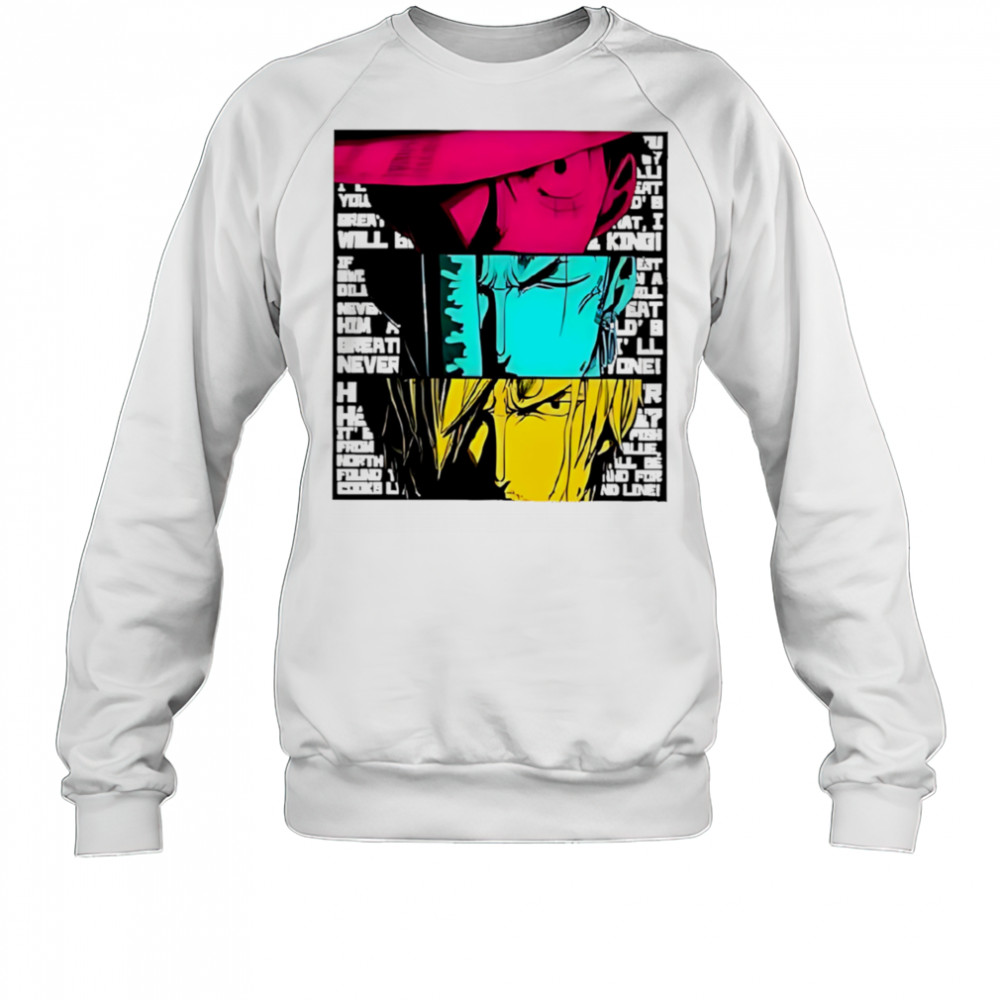 Luffy zoro and sanjI anime crew shirt Sweatshirt