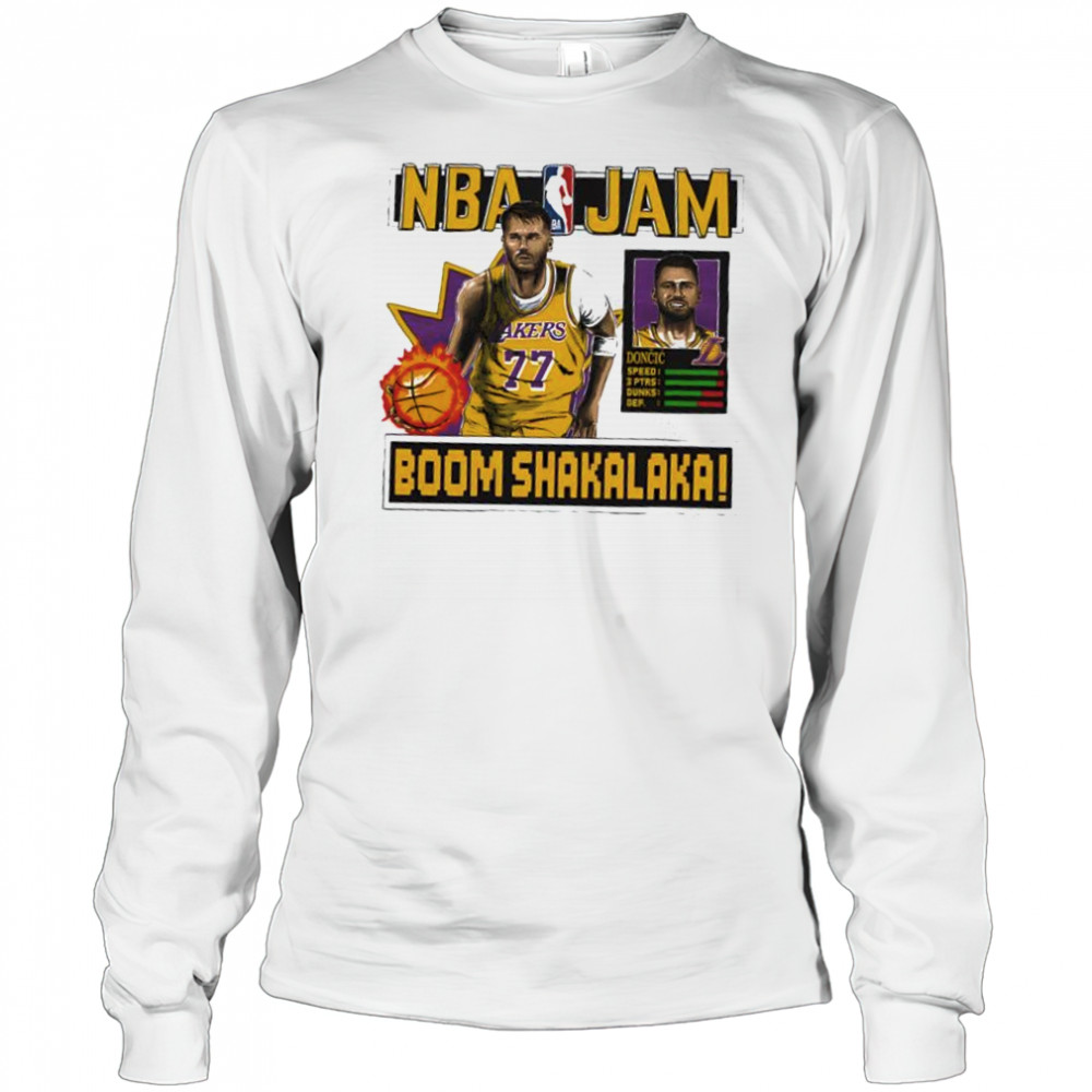 Luka Dončić Los Angeles Lakers NBA Jam shirt Long Sleeved