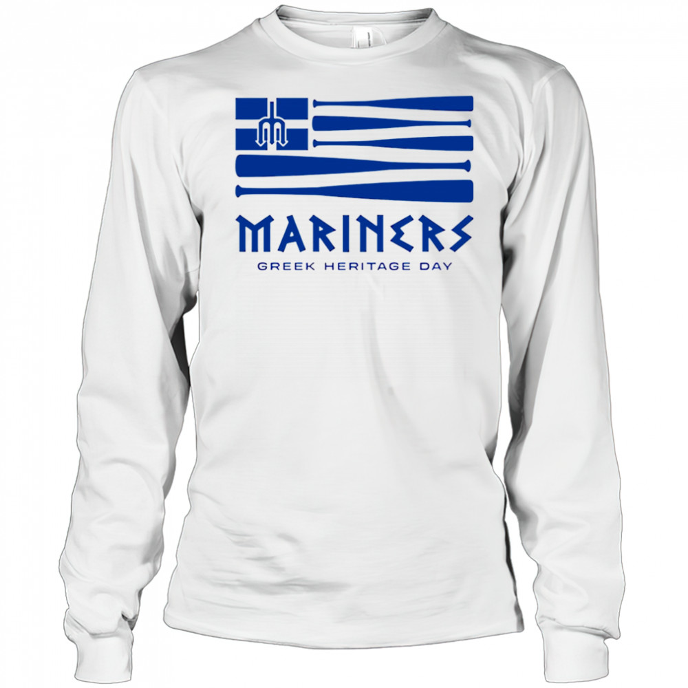 Mariners greek heritage night 2025 shirt Long Sleeved