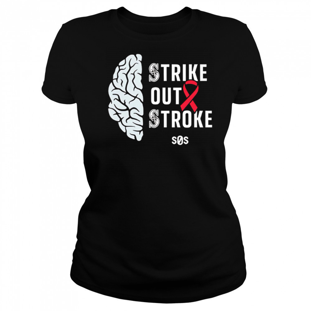 Mariners strike out stroke night 2025 shirt Women's T-shirt