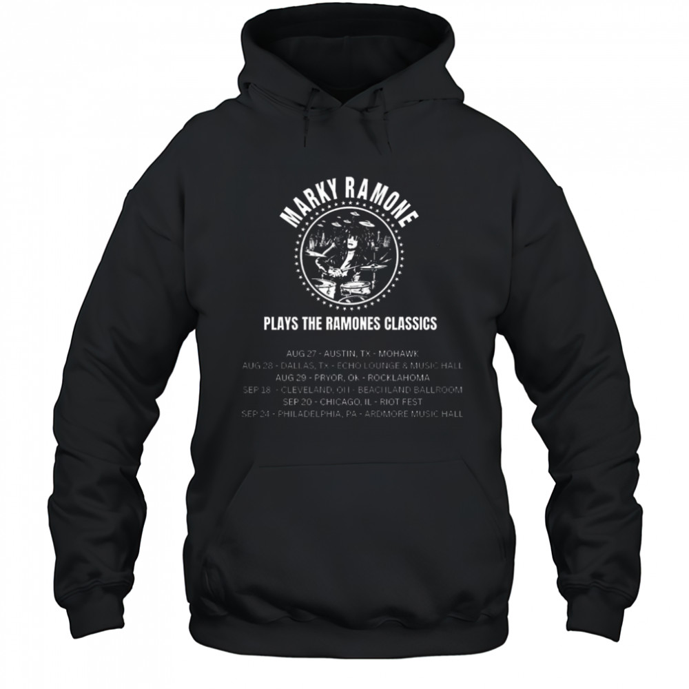 Marky Ramone Plays The Ramones Classics August – September 2025 Poster t-shirt Hoodie