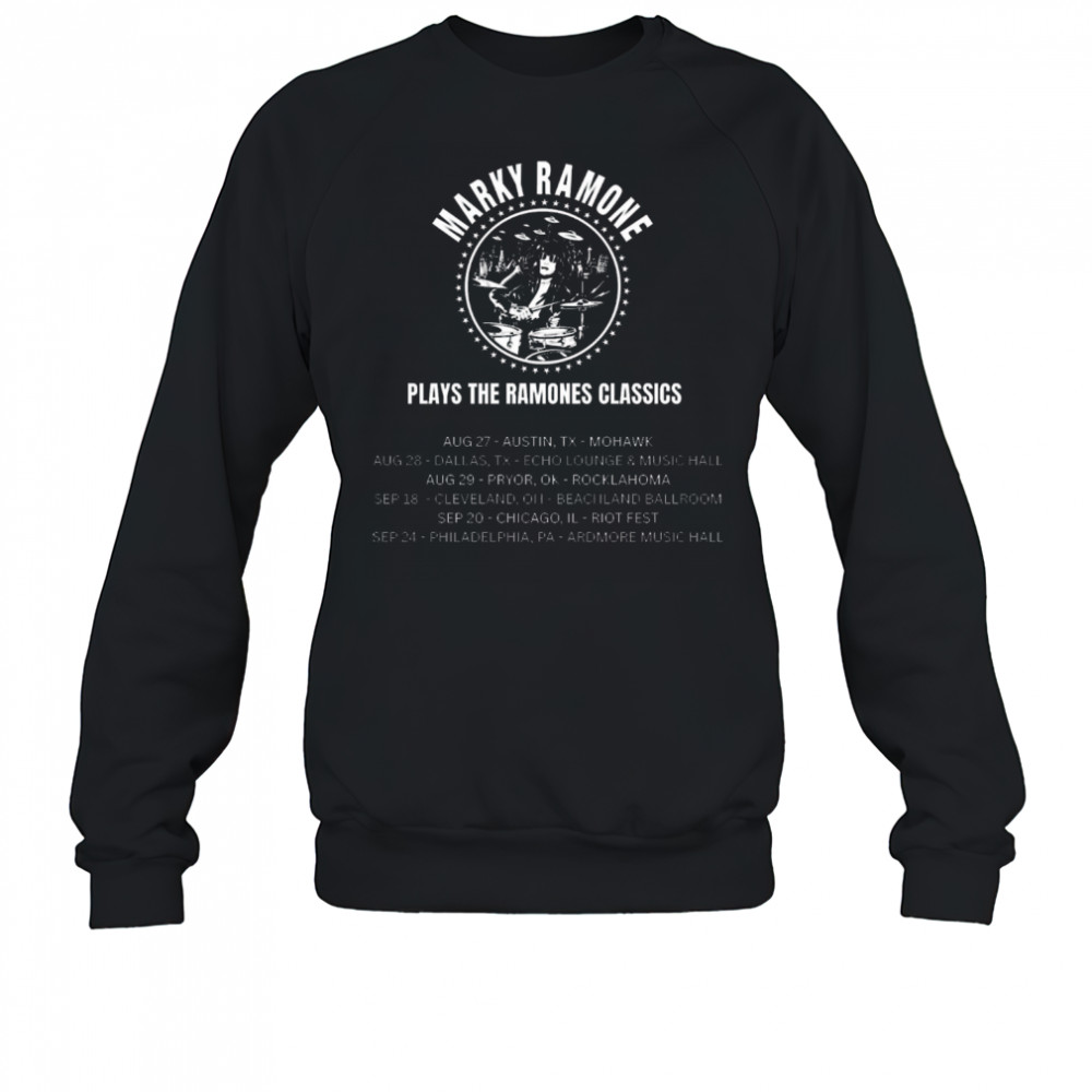 Marky Ramone Plays The Ramones Classics August – September 2025 Poster t-shirt Sweatshirt