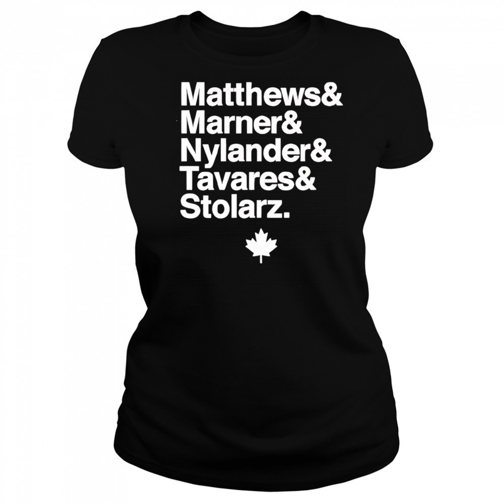 Matthews marner nylander tavares stolarz toronto hockey fan shirt Women's T-shirt