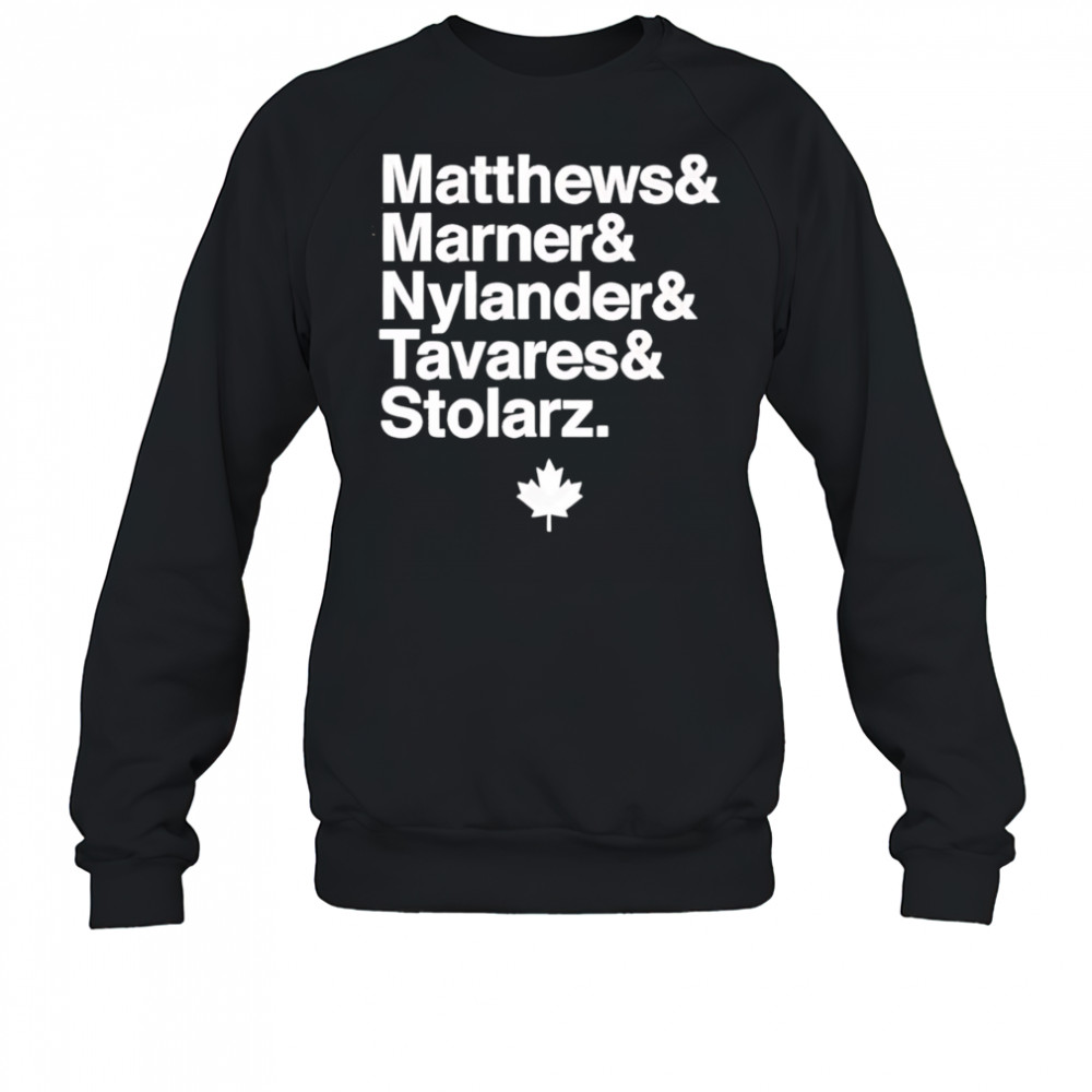 Matthews marner nylander tavares stolarz toronto hockey fan shirt Sweatshirt