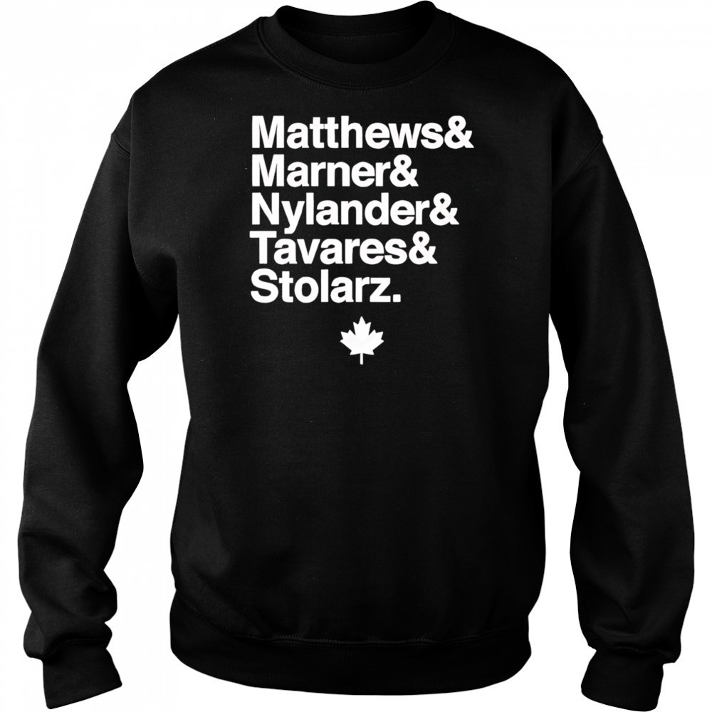 Matthews marner nylander tavares stolarz toronto hockey fan shirt Hoodie