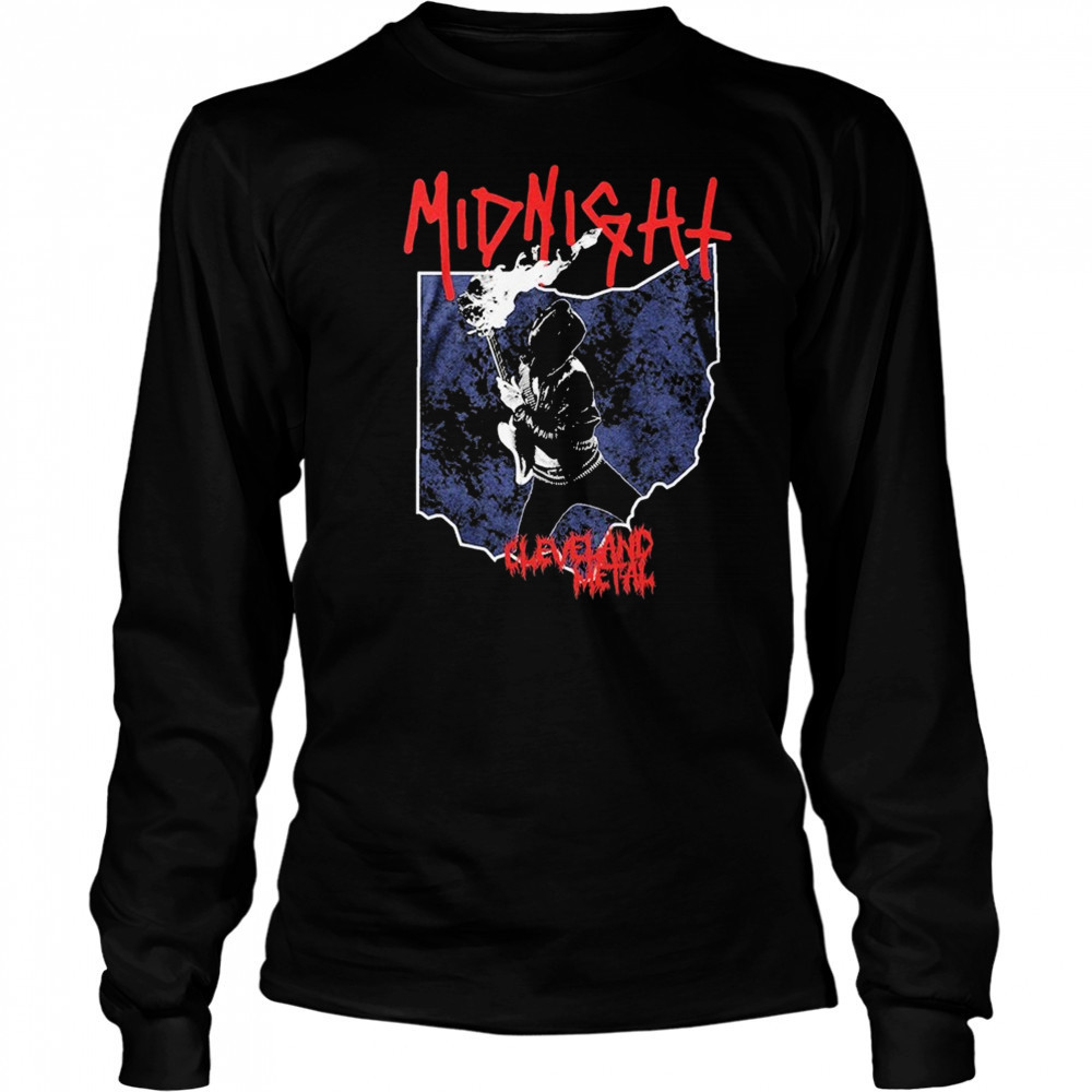 Midnight Cleveland Metal T-shirt Long Sleeved