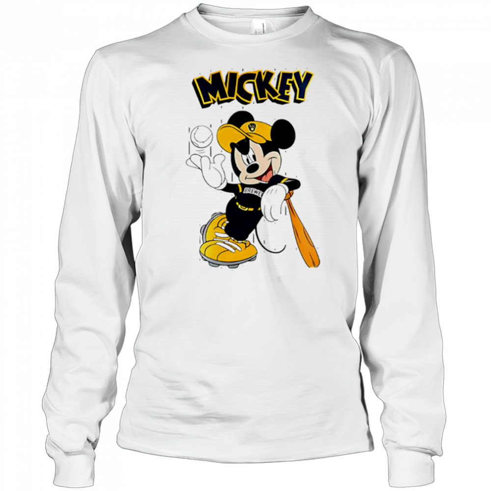 Milwaukee Brewers x Mickey Mouse 2025 Baseball shirt Long Sleeved