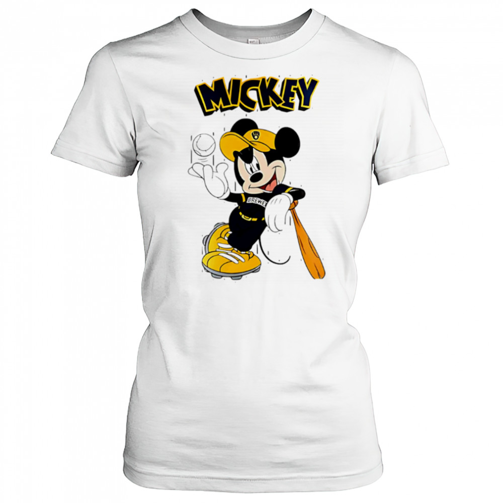 Milwaukee Brewers x Mickey Mouse 2025 Baseball shirt Women's T-shirt