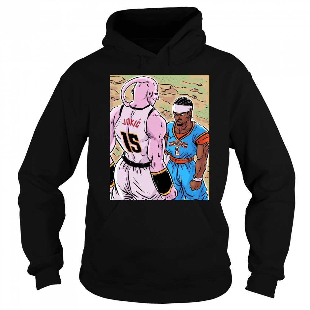 Nikola Jokic Denver Nuggets Vs Shai Gilgeous-Alexander Oklahoma City Thunder This Series 2025 Art Poster t-shirt Sweatshirt