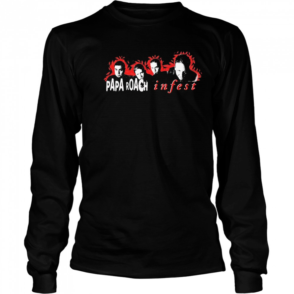 Papa Roach Infest Photo T-shirt Long Sleeved