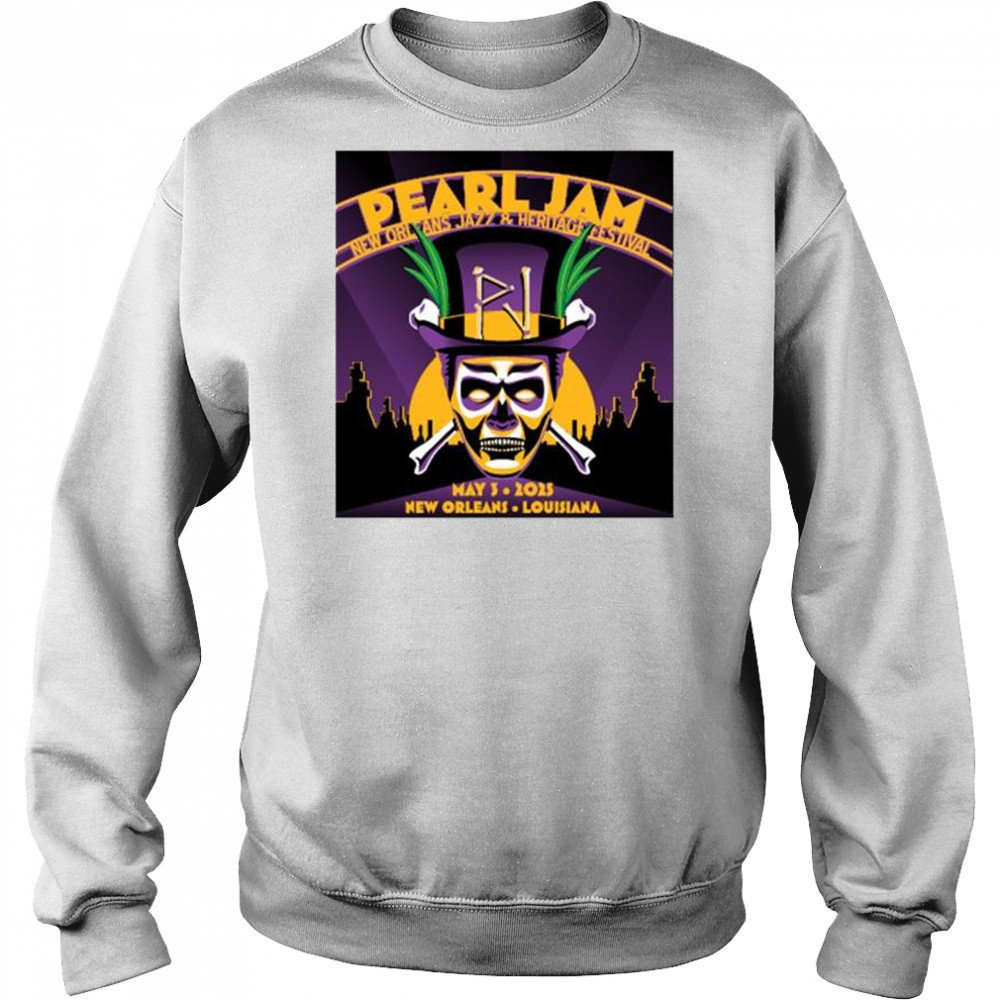 Pearl Jam New Orleans Jazz & Heritage Festival May 3 2025 at New Orleans Louisiana t-shirt Hoodie