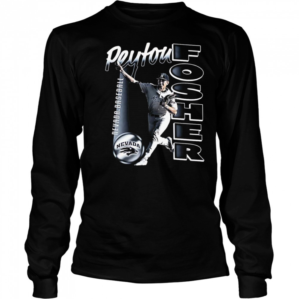 Peyton Fosher Nevada baseball retro shirt Long Sleeved