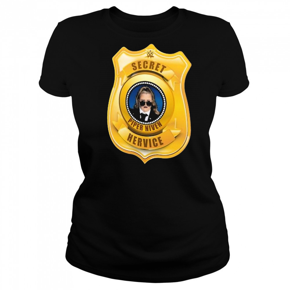Piper Niven Secret Hervice Badge WWE 2025 t-shirt Women's T-shirt