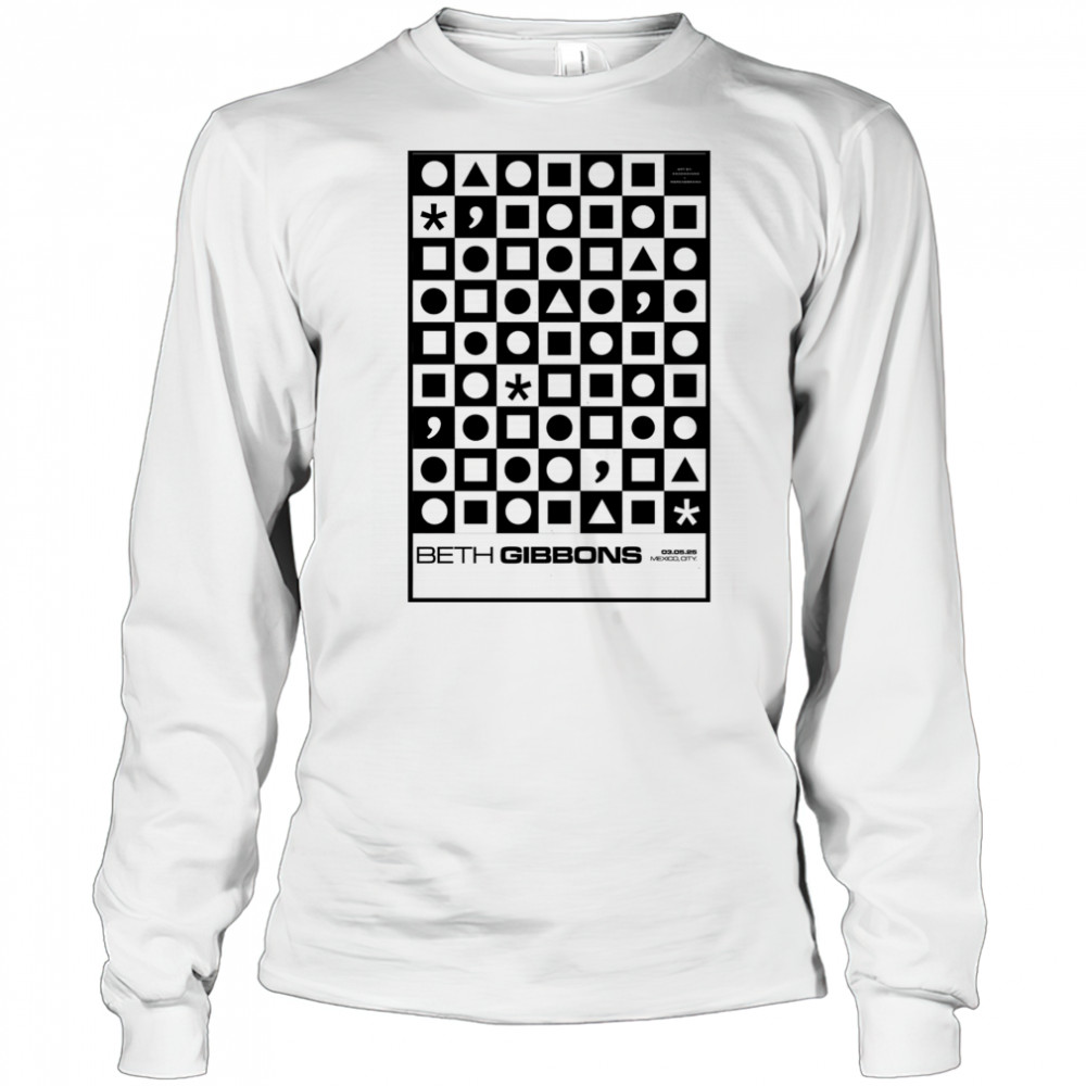 Poster Beth Gibbons Show May 3 2025 Estadio Fray Nano Mexico City MX t-shirt Long Sleeved