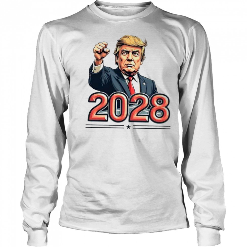 President Trump 2028 48th president of America shirt Long Sleeved