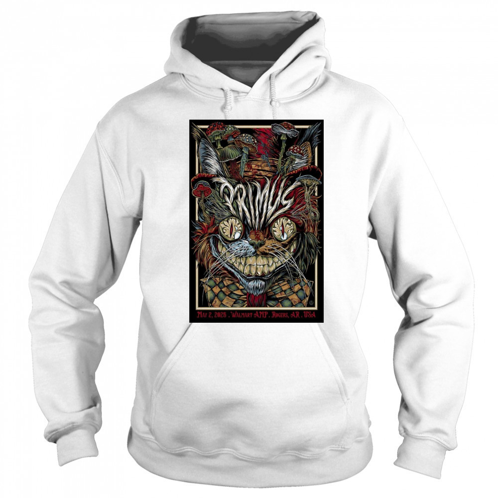 Primus Walmart AMP Rogers AR USA May 2 2025 Tour t-shirt Sweatshirt