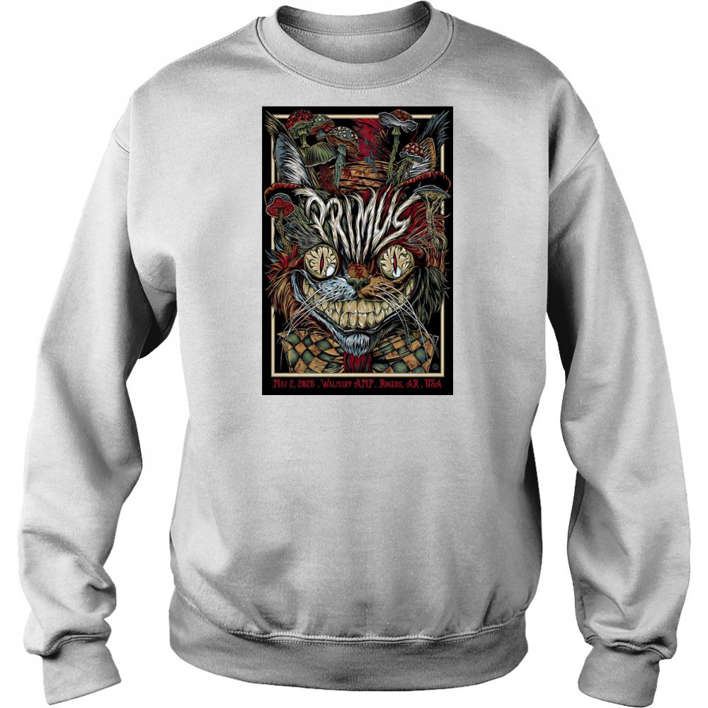 Primus Walmart AMP Rogers AR USA May 2 2025 Tour t-shirt Hoodie