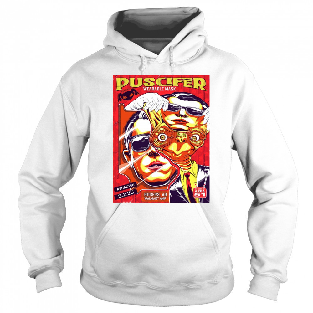 Puscifer Wearable Mask Redacted 5.2.25 Rogers AR Walmart Amp Poster t-shirt Sweatshirt