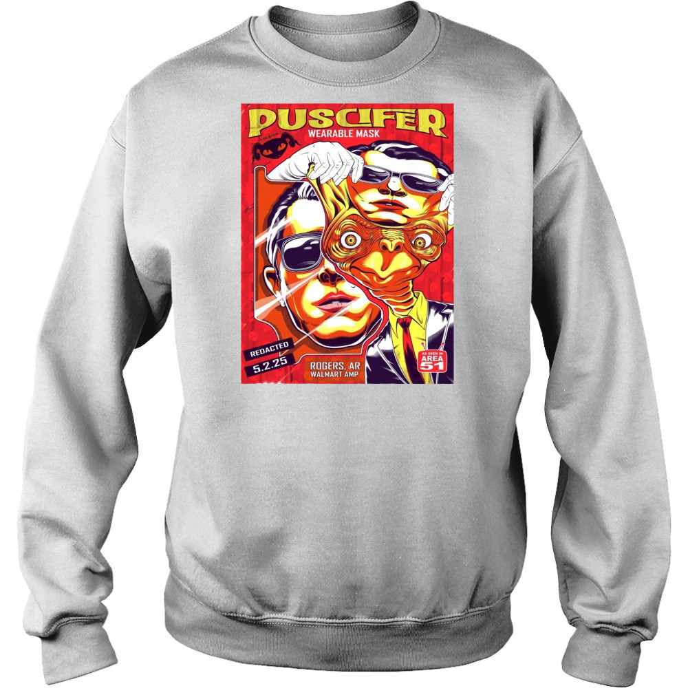 Puscifer Wearable Mask Redacted 5.2.25 Rogers AR Walmart Amp Poster t-shirt Hoodie